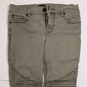 Express Moto Skinny Legging Jeans — Women’s Size 8 (Olive)